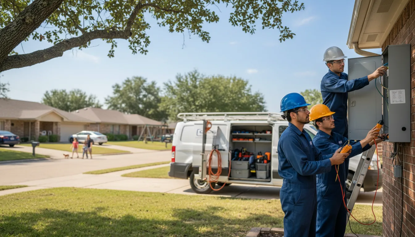 Certified electrician providing emergency electrical services in Seagoville, TX